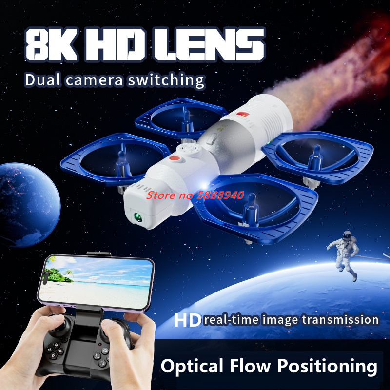 Kids Toys Under £5 - WIFI FPVカメラ HD 8K 宇宙衛星航空機 リモコン衛星写真ドローン
