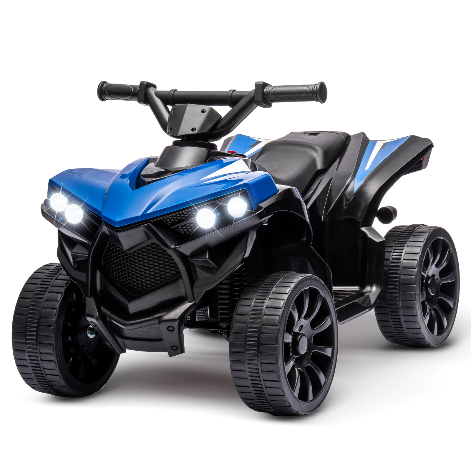 Kids Toys Quad - 6V電動乗用玩具、4輪クワッドATV、子供用電動カー、最高速度1.8MPH、トレッドタイヤ、ゴム製ハンドル、プッシュボタン式アクセル