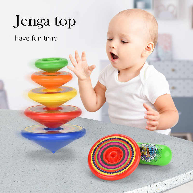 Kids Toys Under £5 - スタッキングこまおもちゃ 子供用 ランチャータワーバトルゲーム 家族インタラクティブパーティープレイ 教育ギフト