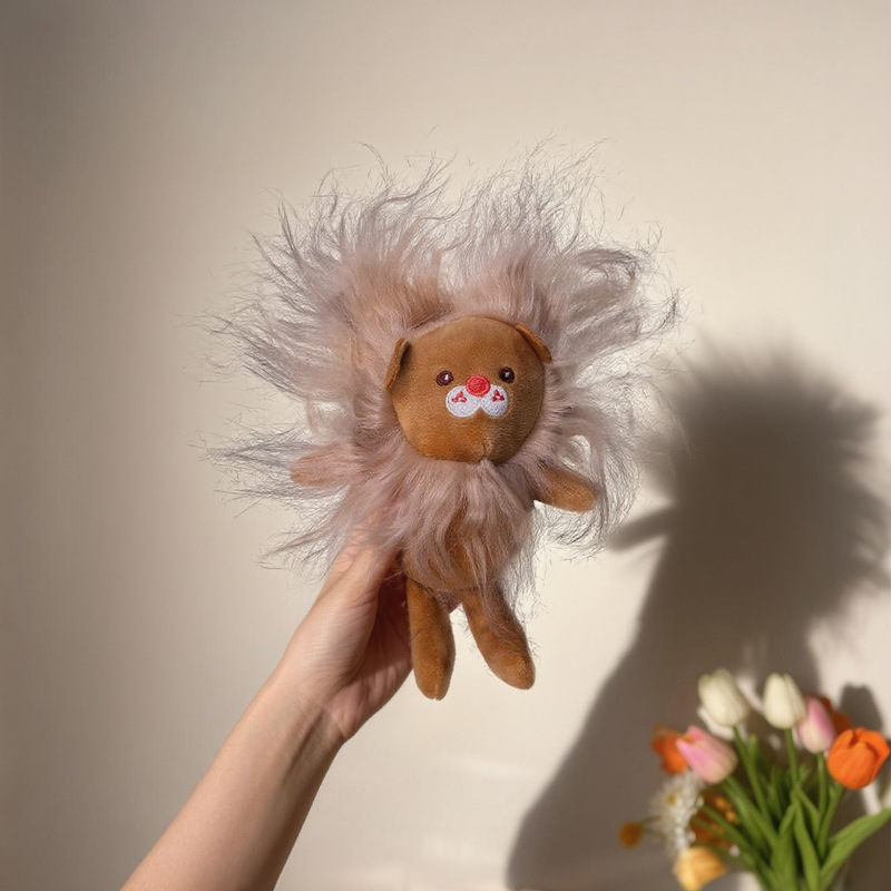 Kids Quirky Toys - 風変わりな小さなライオンのぬいぐるみキーホルダー漫画動物人形ペンダントかわいい子供のおもちゃキーチェーン吊り下げ装飾ぬいぐるみキーホルダー人形