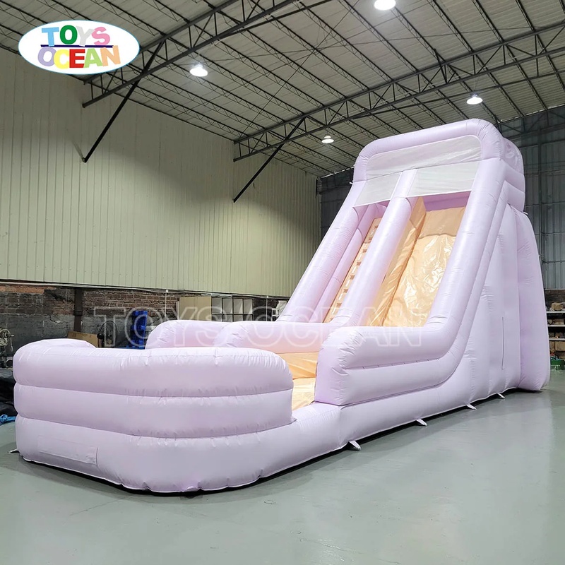 Kids Toys Rental - 大型ホワイトPVC製インフレータブルウォータースライド、子供用屋外パーティーレンタル用品、修理キット付き、水遊びおもちゃ販売中