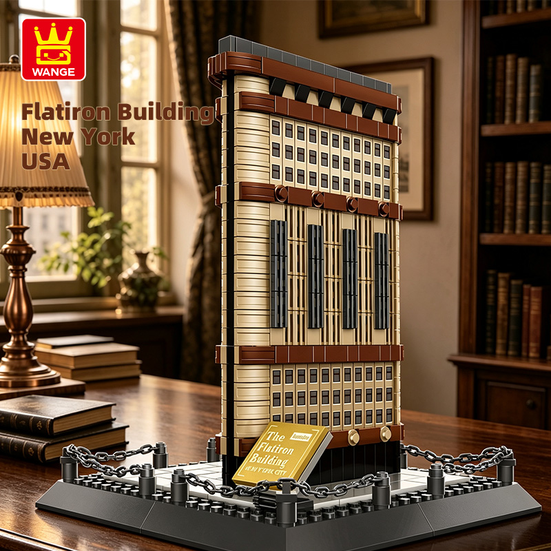 Kids Toys Nyc - WANGE 4220 フラットアイアンビルディング ニューヨーク市 ブロックセット アーキテクチャ