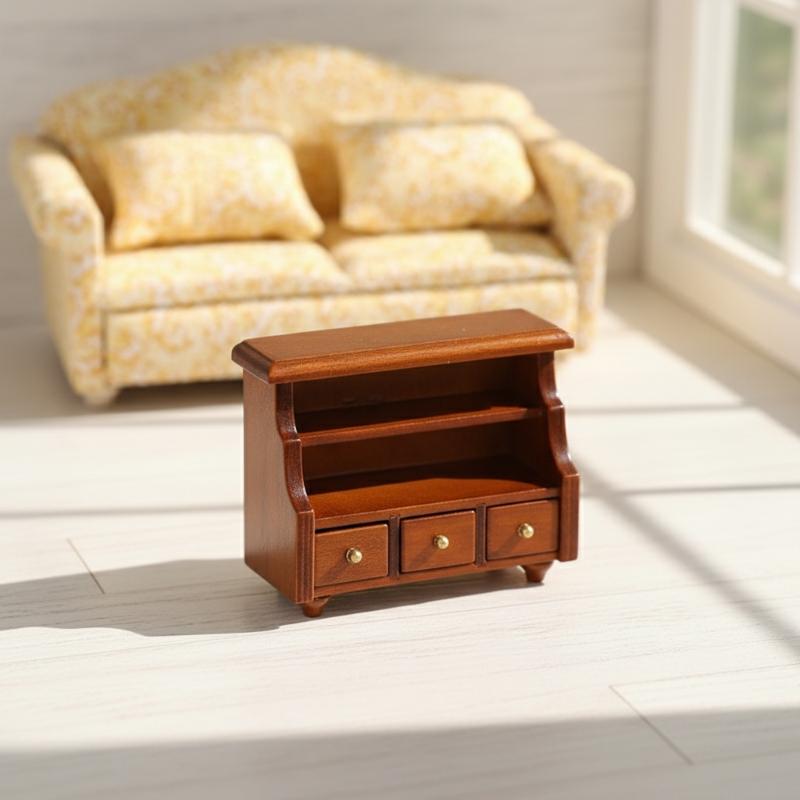 1 セットリビングルームシーンアレンジメントソファミニチュア - Dollhouse Furniture Set のレビューと価格