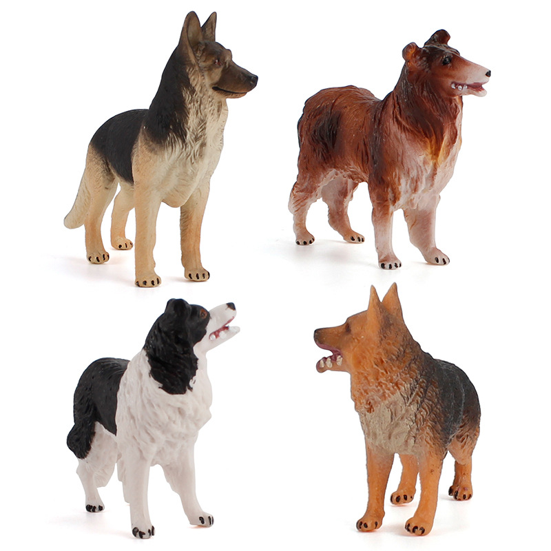 現実的なペット動物モデル子供ジャーマンシェパード犬コリーラフ - Kids Toys Home のレビューと価格