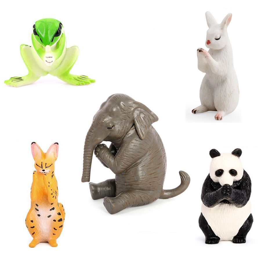 リアルなカエル、猫、ウサギ、パンダ、ゾウの祈る姿を再現したか - Kids Toys Under £5 のレビューと価格