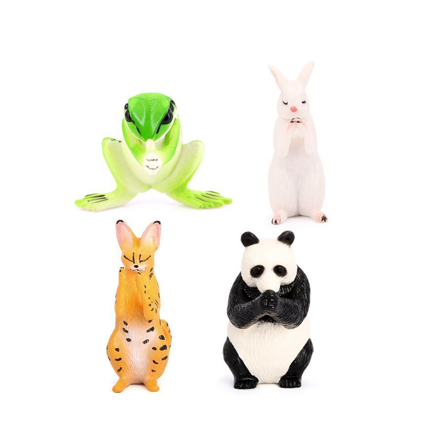 リアルなカエル、猫、ウサギ、パンダ、ゾウの祈る姿を再現したか - Kids Toys Under £5 のレビューと価格