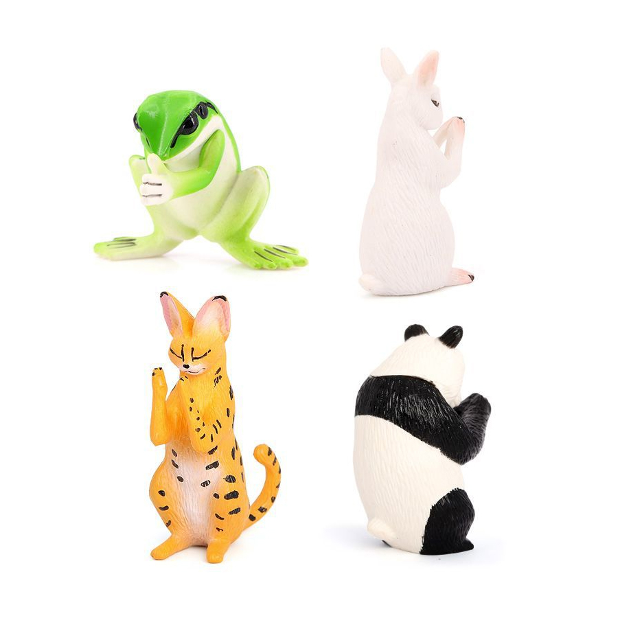 リアルなカエル、猫、ウサギ、パンダ、ゾウの祈る姿を再現したか - Kids Toys Under £5 のレビューと価格