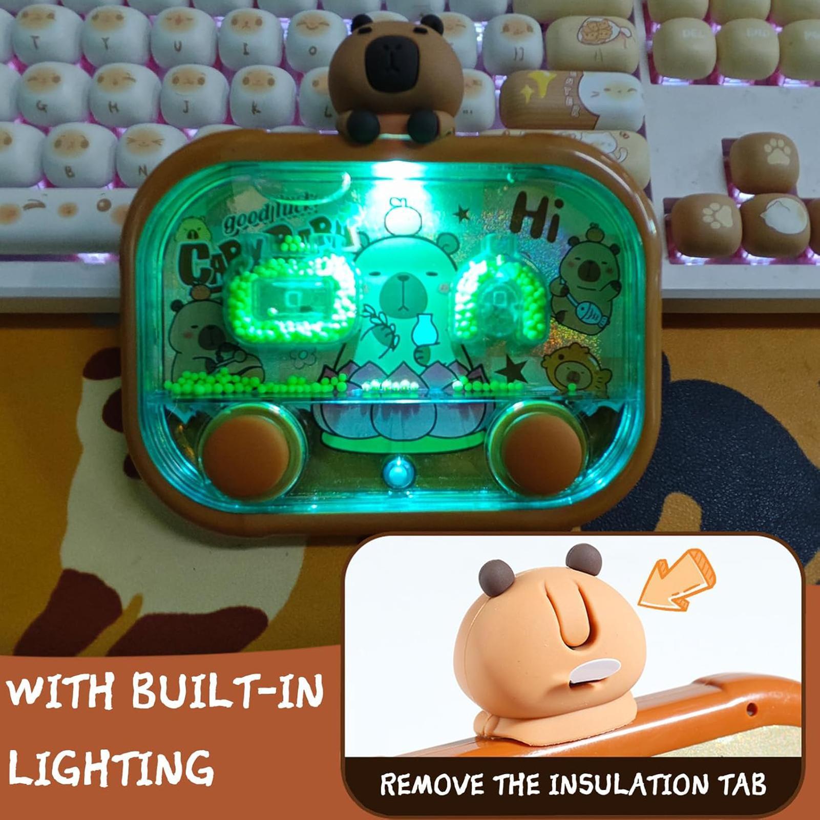 カピバラ型ハンドヘルドウォーターゲーム（LEDライト付き）、 - Kids Toys And Games のレビューと価格