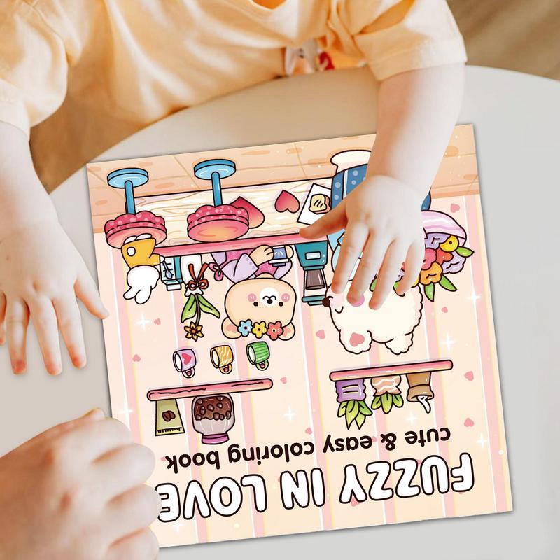子供向け塗り絵、大胆で簡単な漫画ページ、シンプルで可愛いアー - Kids Toys Drawing Easy のレビューと価格