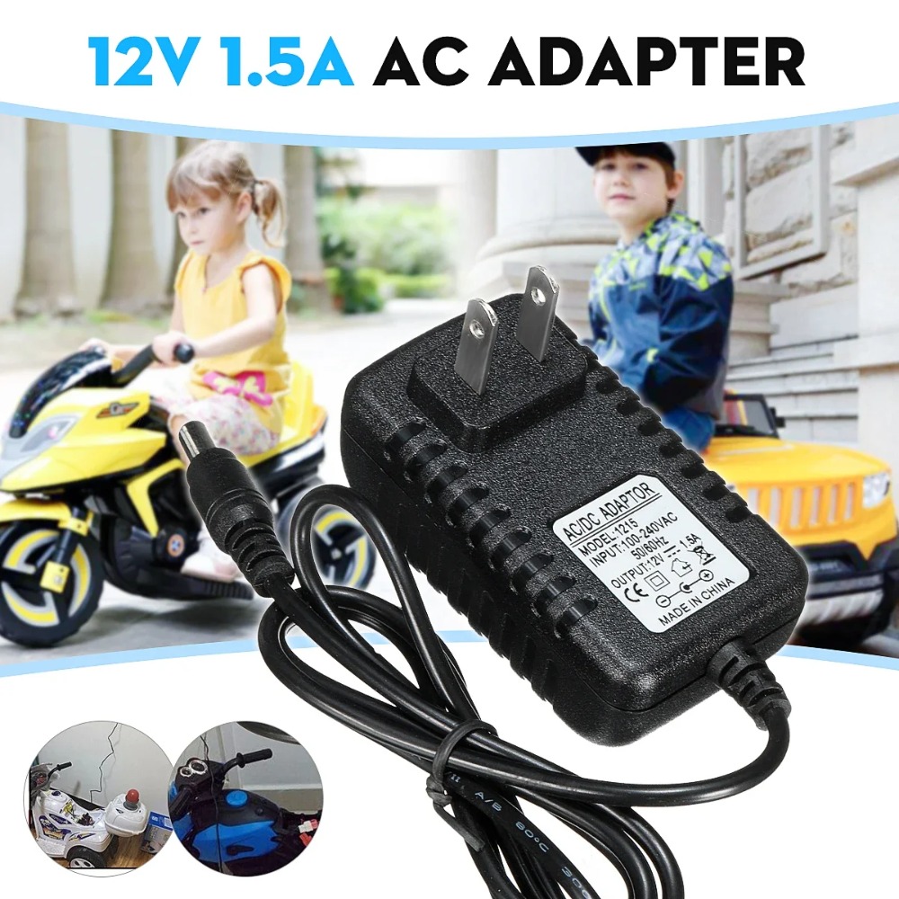 AC 100-240V から DC 12V 1A への充電器 - Kids Toys Quad のレビューと価格