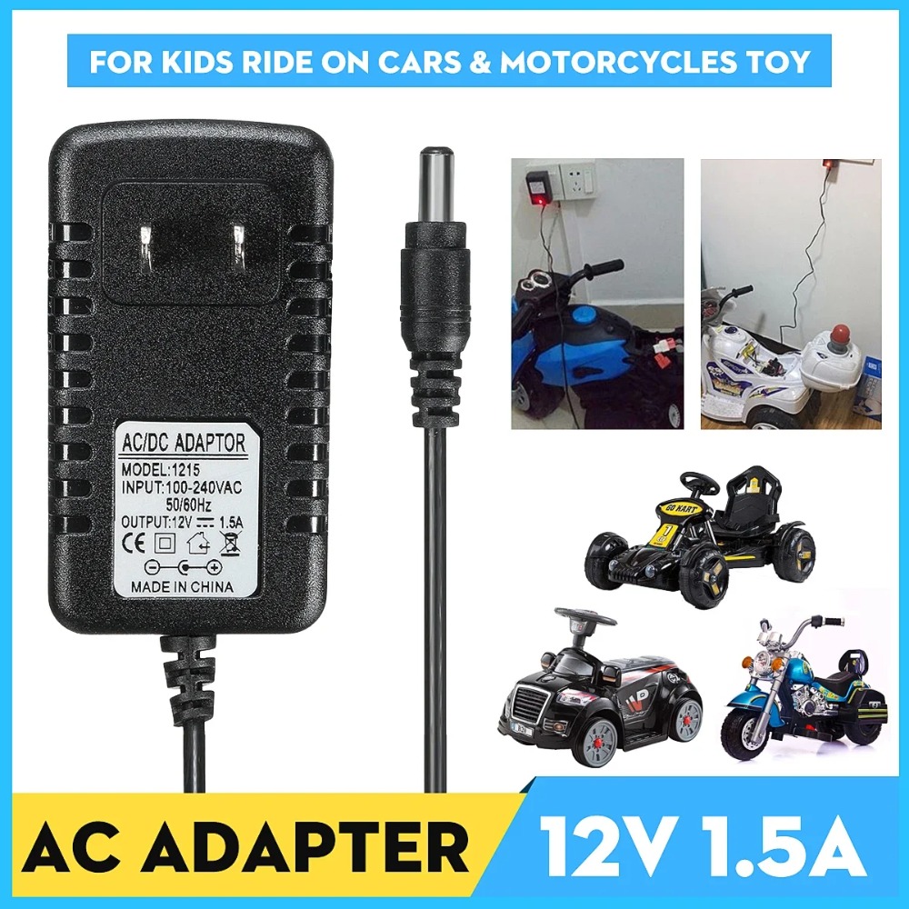 AC 100-240V から DC 12V 1A への充電器 - Kids Toys Quad のレビューと価格