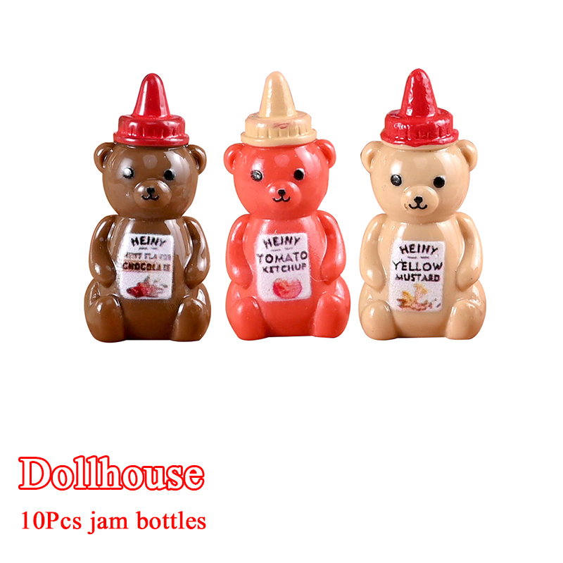10 個 1/12 ドールハウス模擬リトルベアジャムボトルド - Dollhouse Furniture Set のレビューと価格