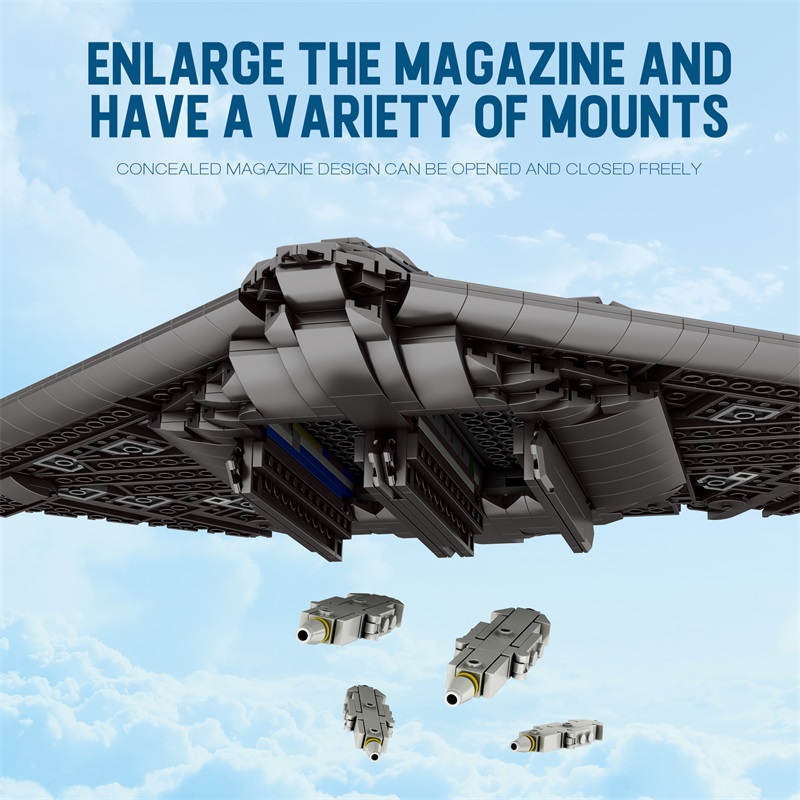 2063ピース キッズブロックおもちゃ 軍用機 B-2 ステ - Kids Toys Under £5 のレビューと価格
