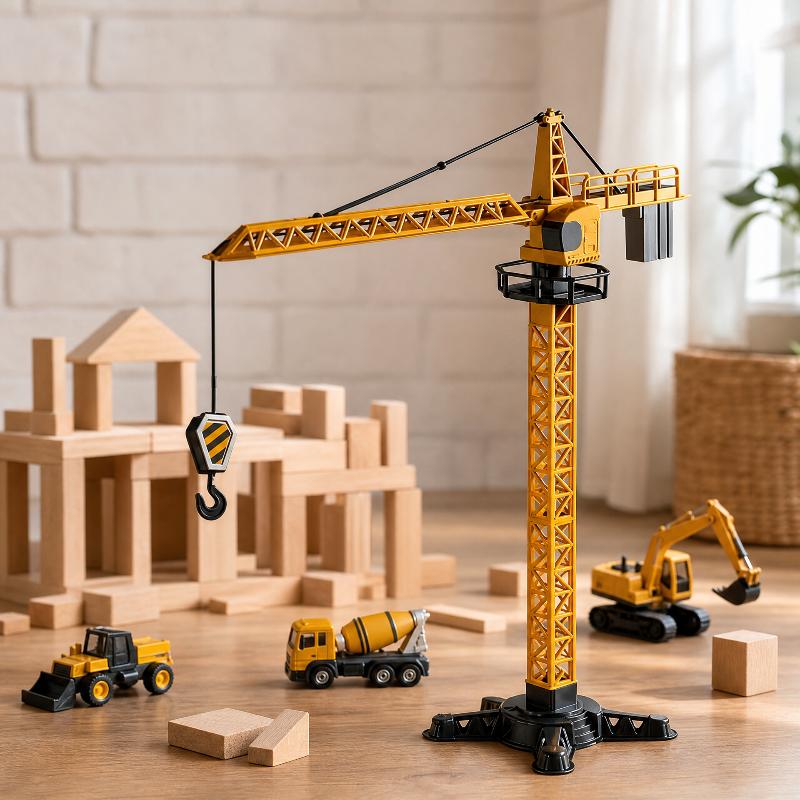 タワークレーンおもちゃ。建設工学を模した回転式のタワー模型。 - Kids Toys And Games のレビューと価格