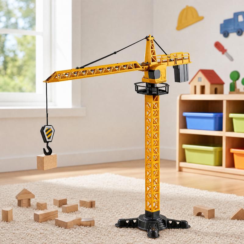 タワークレーンおもちゃ。建設工学を模した回転式のタワー模型。 - Kids Toys And Games のレビューと価格