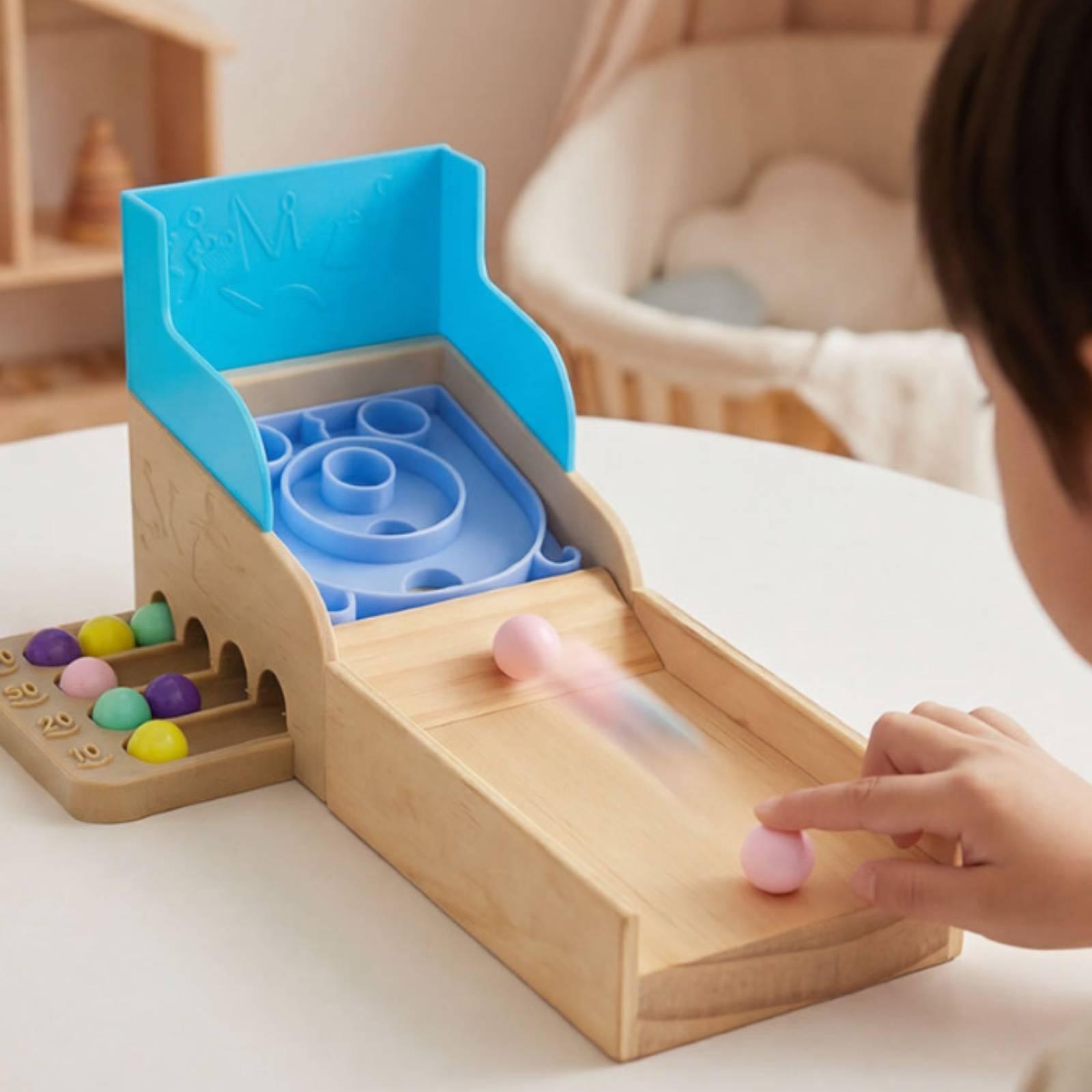 木製マーブルトイ、傾斜のあるスロープ付き、取り外し可能な卓上 - Marble Run Set のレビューと価格