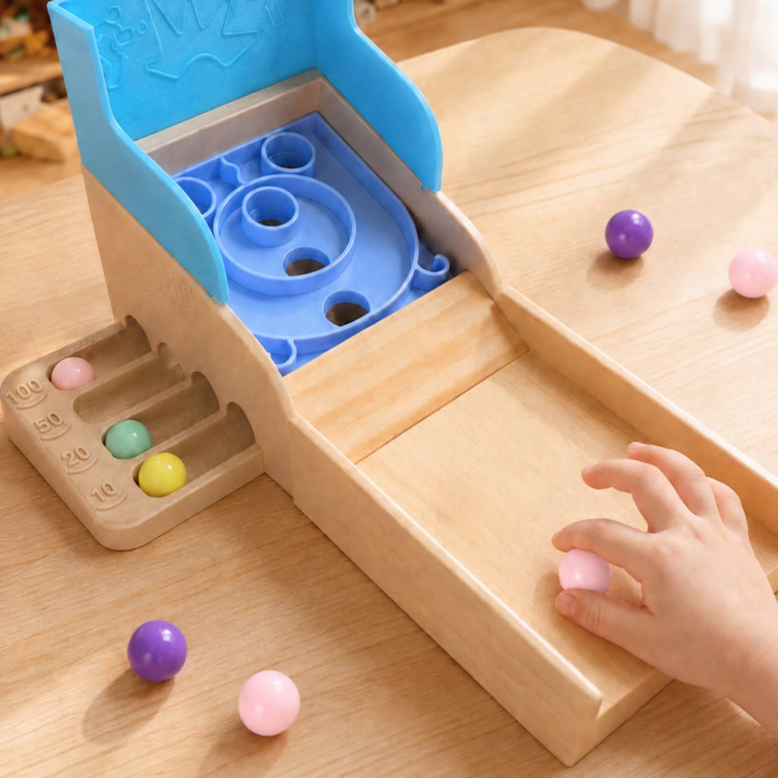 木製マーブルトイ、傾斜のあるスロープ付き、取り外し可能な卓上 - Marble Run Set のレビューと価格