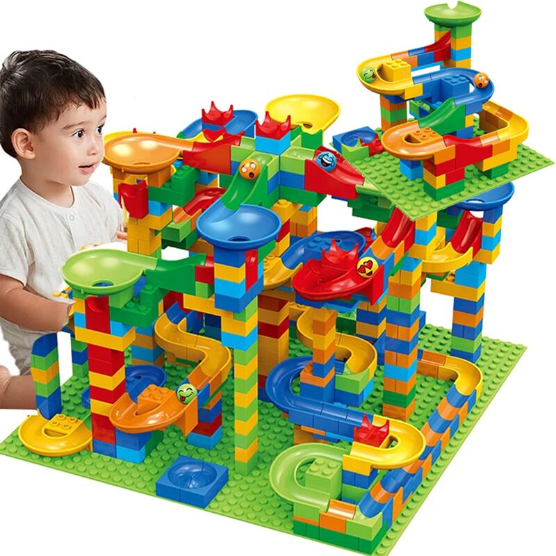 84-504 個大理石レースランブロック迷路ボールトラックお - Marble Run Set のレビューと価格