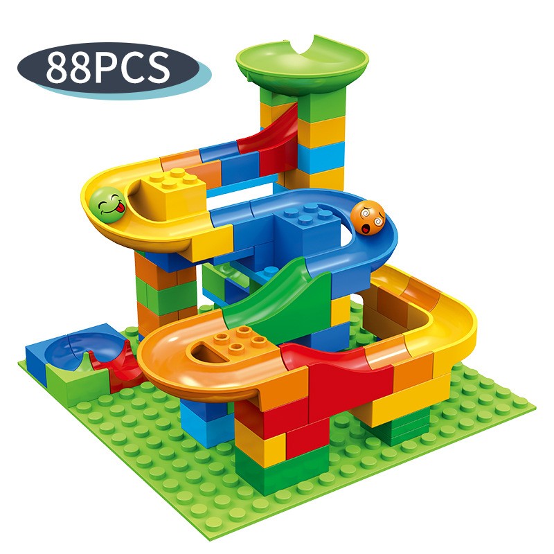 84-504 個大理石レースランブロック迷路ボールトラックお - Marble Run Set のレビューと価格
