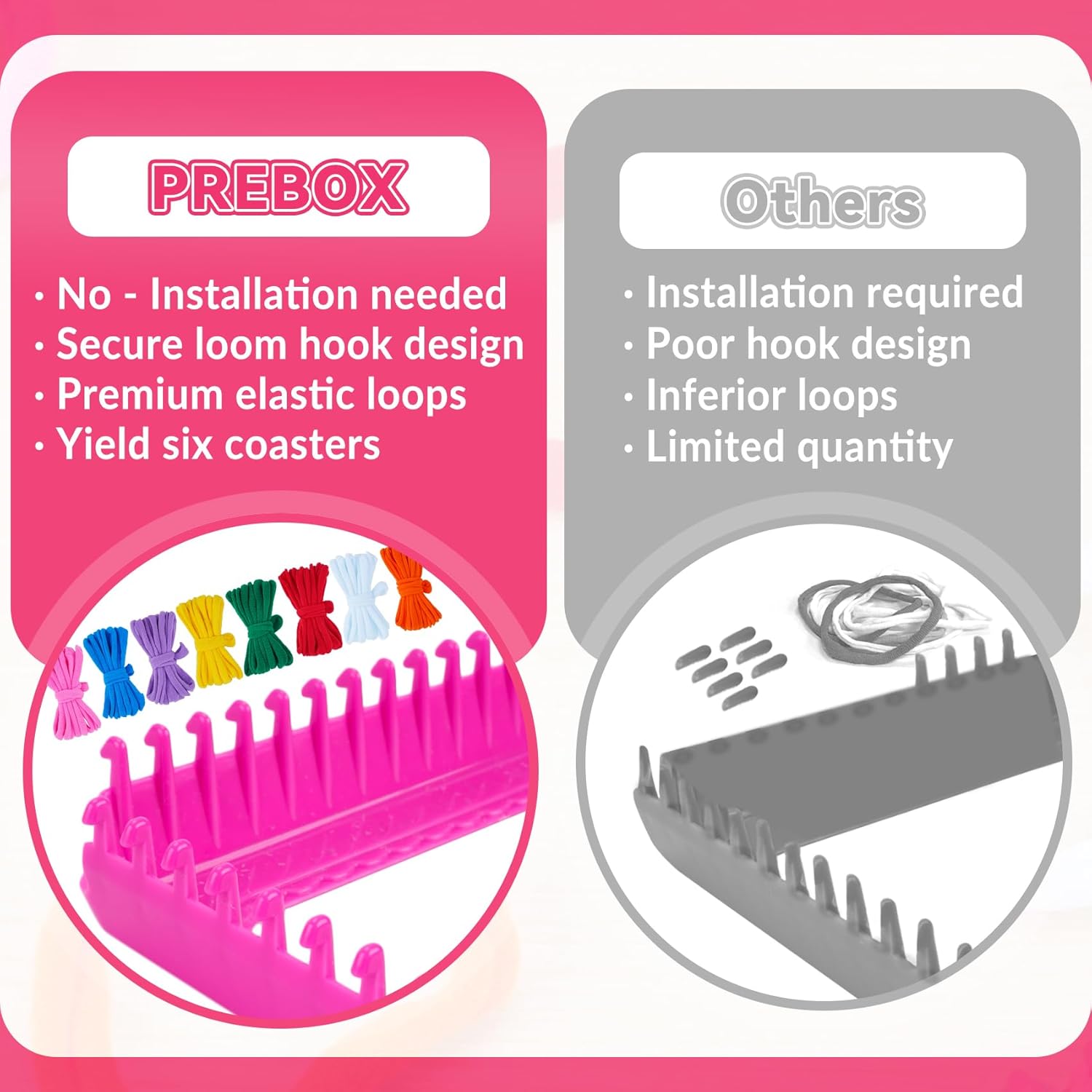 織り機キットおもちゃ、子供と大人のためのDIYアート＆クラフ - Kids Toys Under £5 のレビューと価格