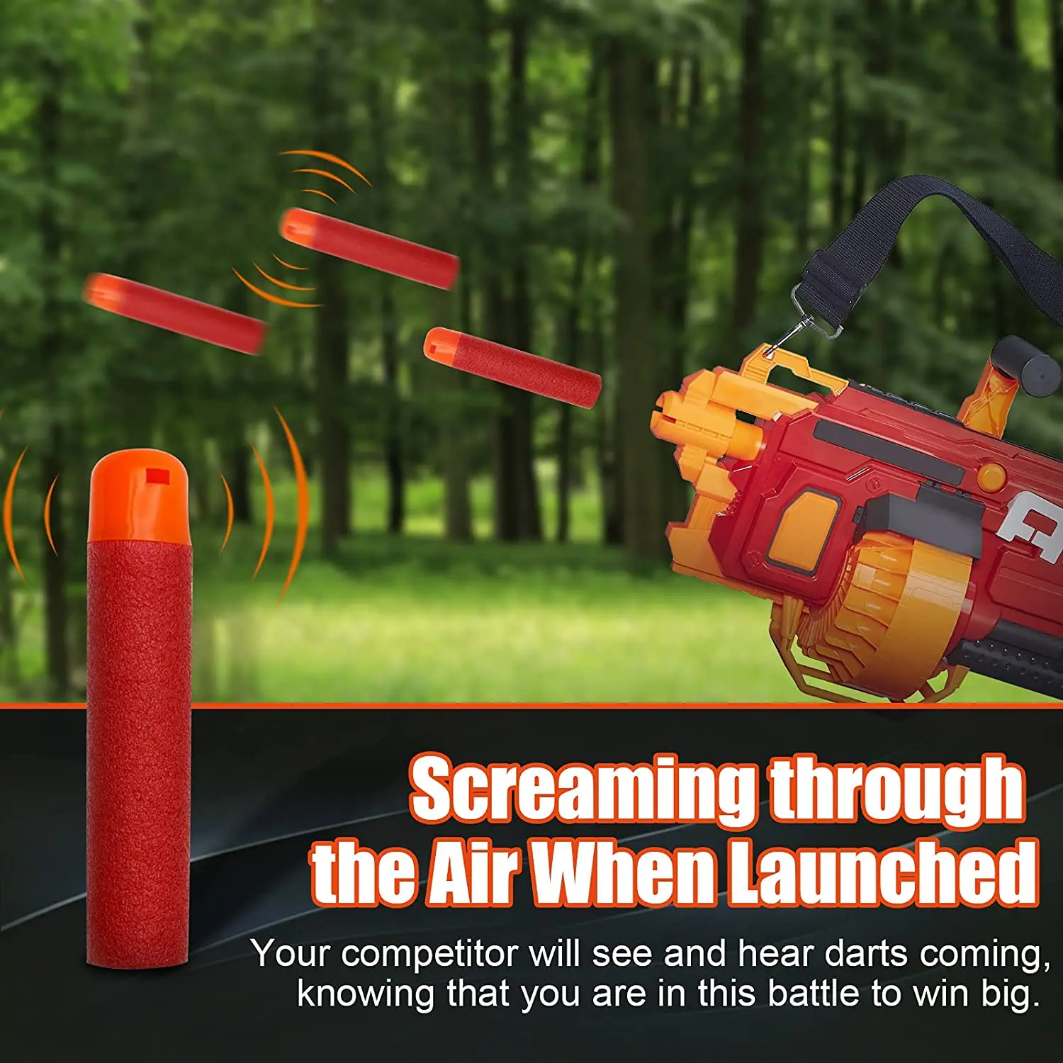 120個入り、9.5cmのフォームダーツ。ネルフ・メガガンに - Foam Dart Gun のレビューと価格