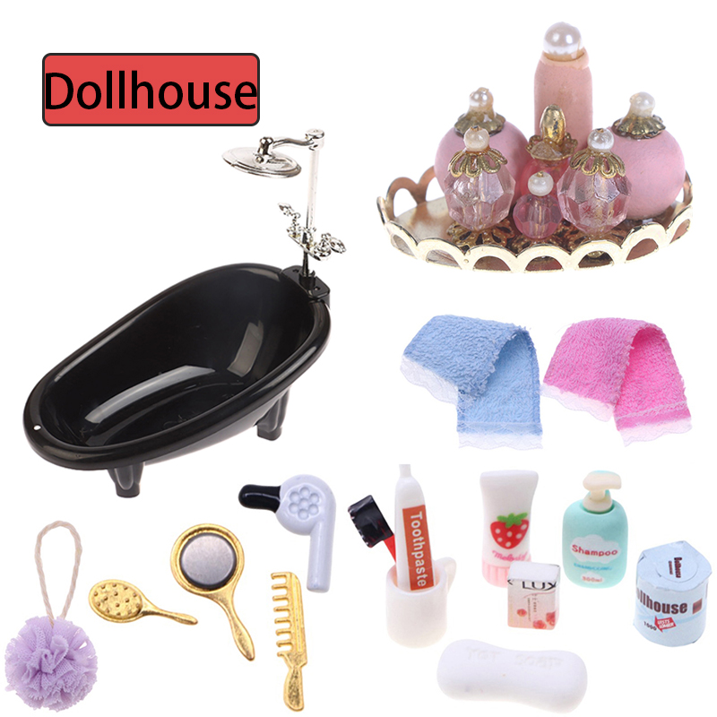 ドールハウスミニチュア実用的なバスルームアクセサリーヘアドラ - Kids Toys Kit のレビューと価格
