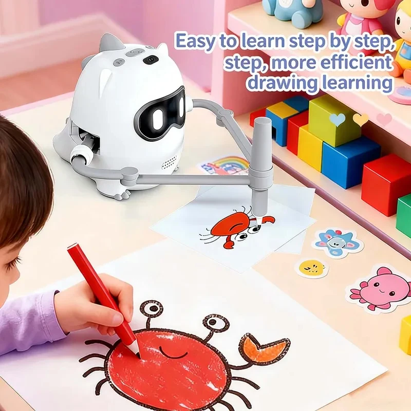 子供向けインテリジェントスケッチロボット 充電式お絵かきおも - Kids Toys Learning のレビューと価格