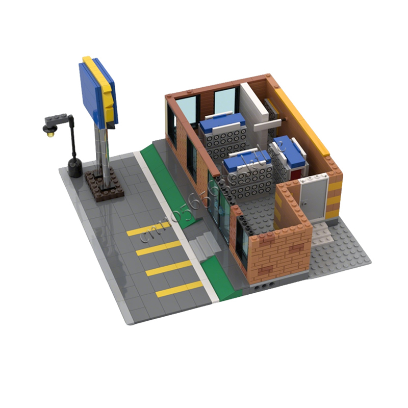 717ピース MOC シティストリートビュー モジュラーコミ - Kids Toys Rental のレビューと価格