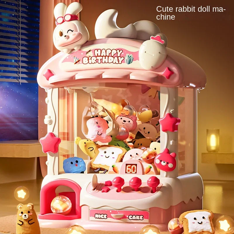 漫画爪ゲーム機ウサギ自動人形機のおもちゃ子供のためのコイン式 - Kids Toys Easter のレビューと価格