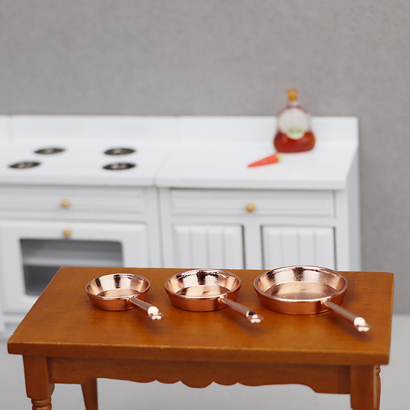 ホットセール。1セット1/12ドールハウスミニチュアフライパ - Dollhouse Furniture Set のレビューと価格