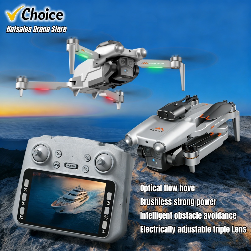 M6 ドローン 8K トリプル HD レンズ 4.5 インチ - Kids Toys Quad のレビューと価格