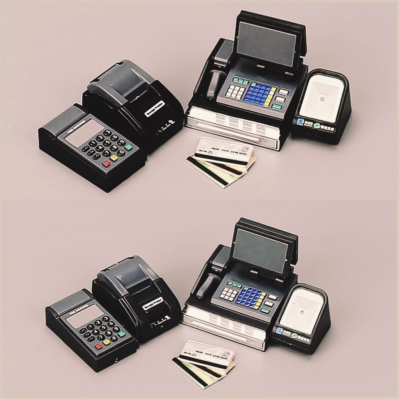 1 セットミニレジカードマシン POS マシンドールハウスス - Toy Cash Register のレビューと価格