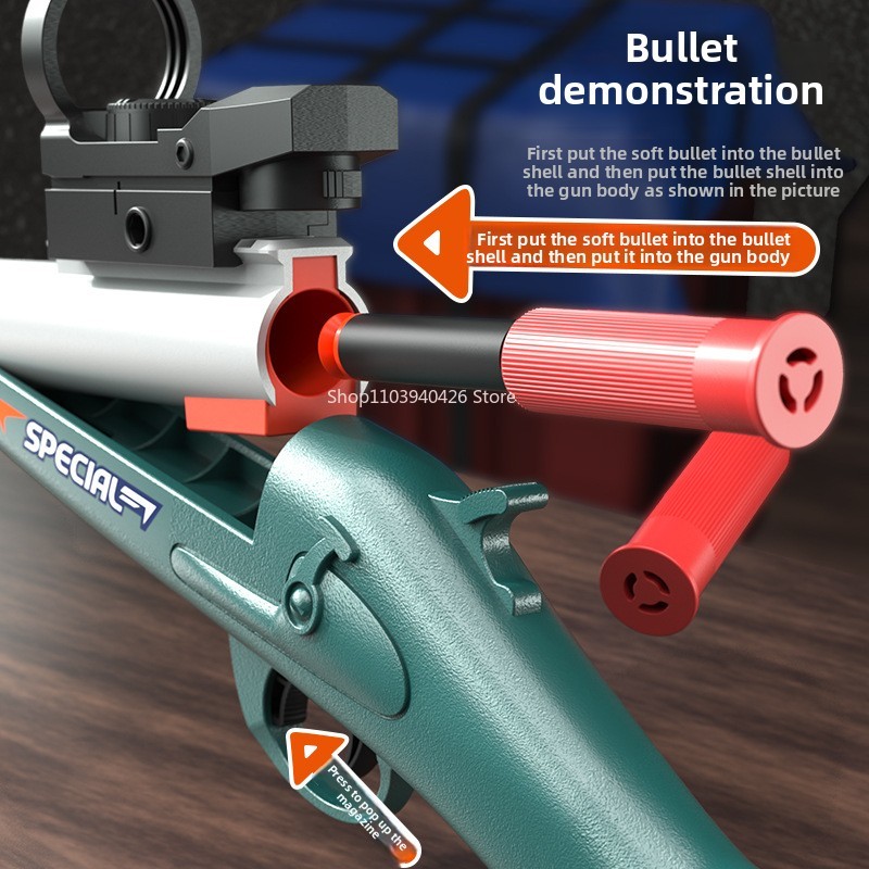 S686 シェルショットガンおもちゃ銃 ソフト弾エアソフトラ - Foam Dart Gun のレビューと価格