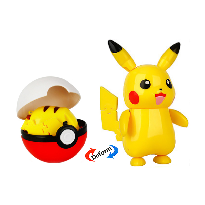 新しいポケモン変形エルフボールピカチュウルナラソルガレオイー - Kids Toys Under £5 のレビューと価格