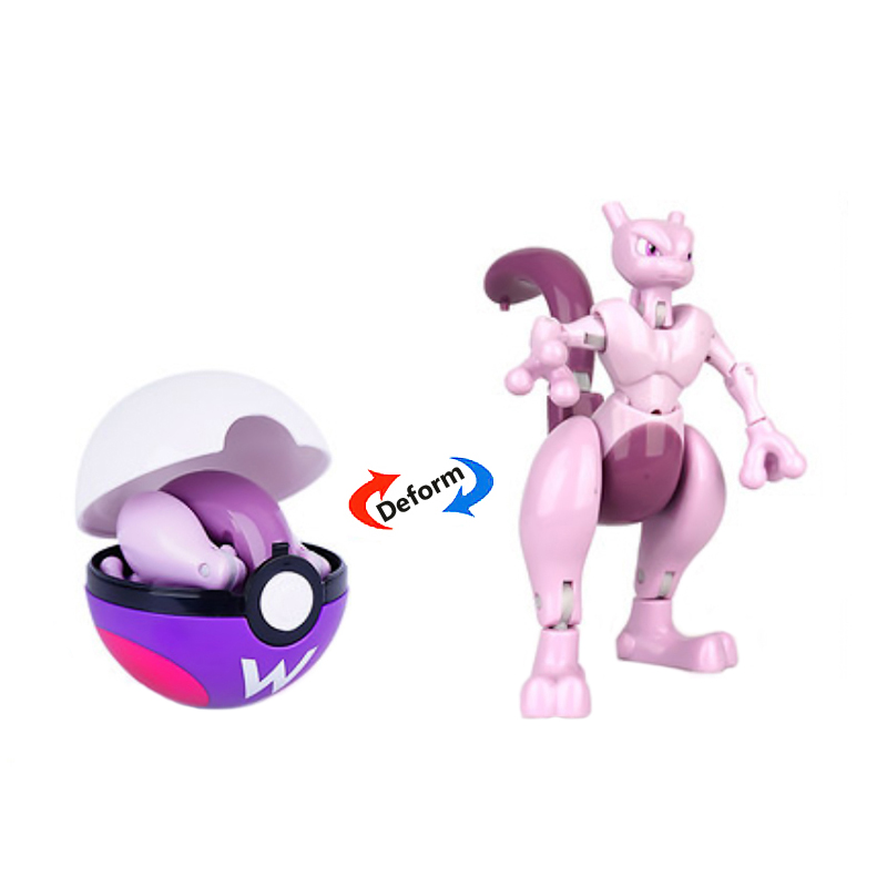 新しいポケモン変形エルフボールピカチュウルナラソルガレオイー - Kids Toys Under £5 のレビューと価格