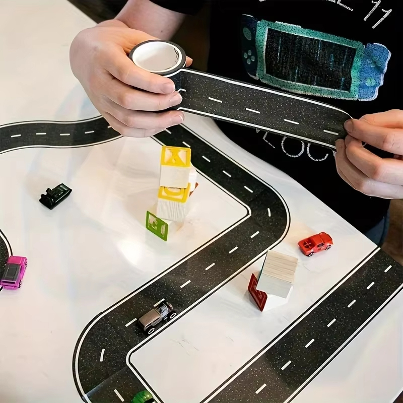 1-2個入り ブラックハイウェイテープ 再利用可能なロードス - Kids Toys Kit のレビューと価格