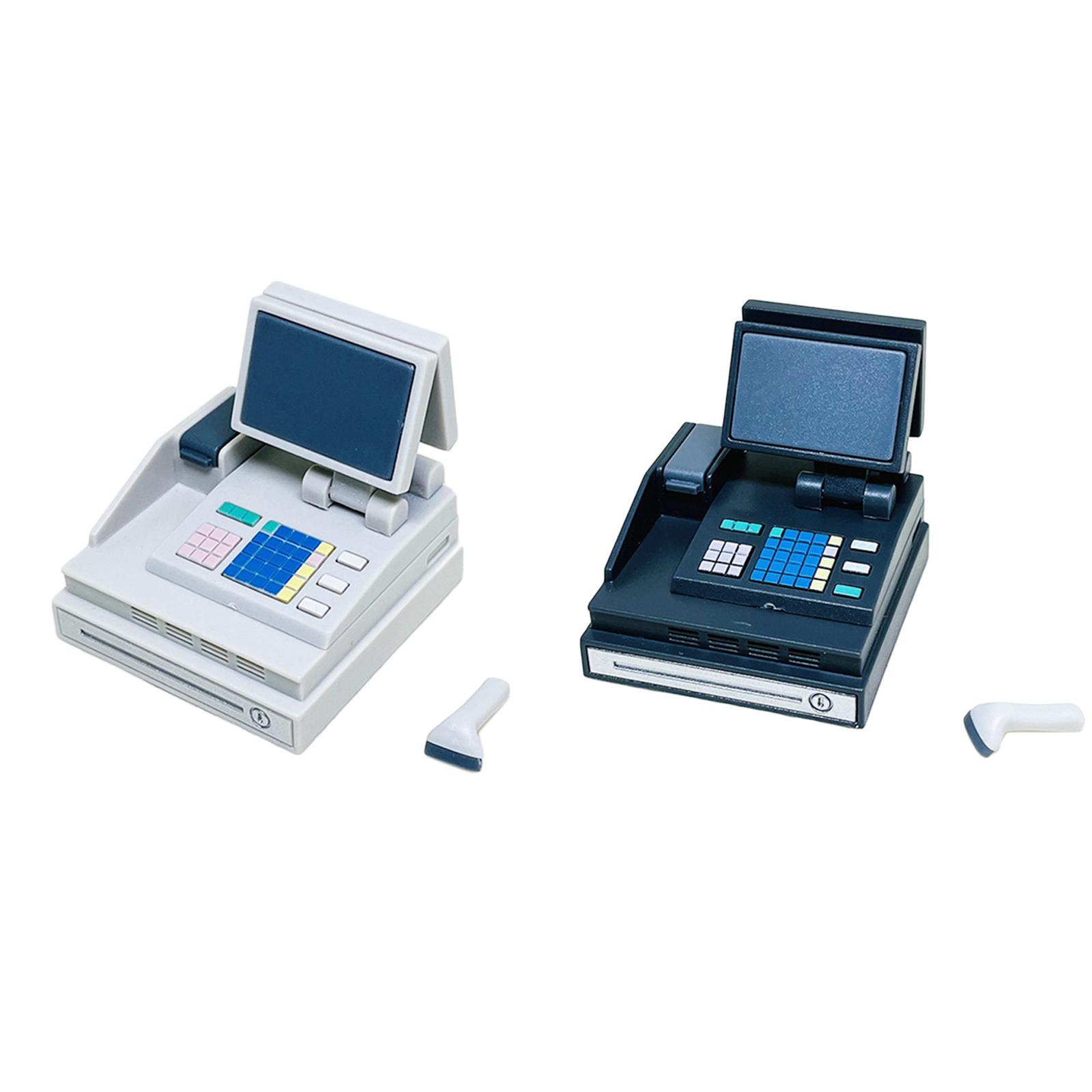 1/6 スケールドールハウスレジショップアクセサリー男の子女 - Toy Cash Register のレビューと価格