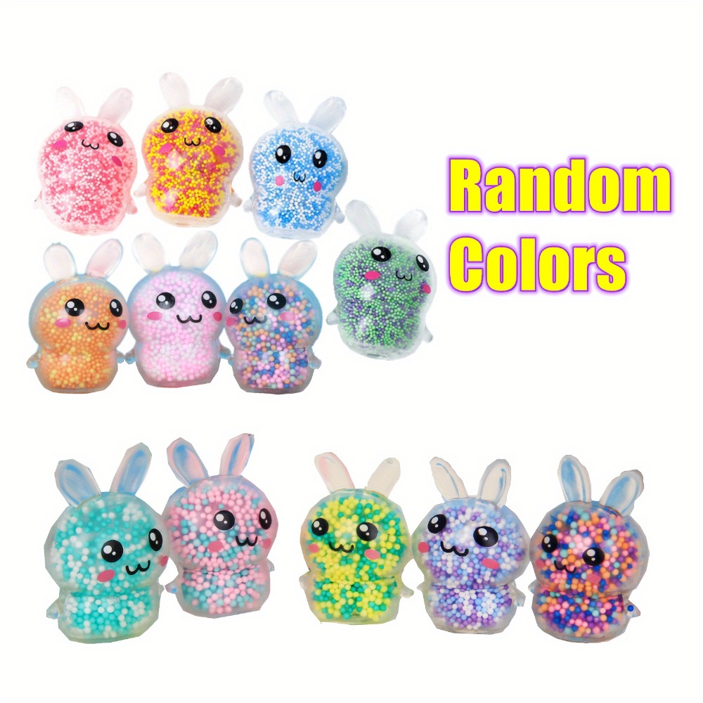 スクイーズバニーストレスボール、ライト、ストレス解消玩具、そ - Kids Toys Easter のレビューと価格