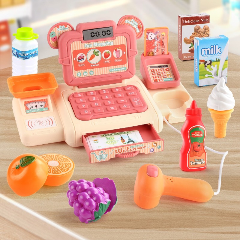 子供向けごっこ遊びスーパーマーケットレジおもちゃリアルなごっ - Toy Cash Register のレビューと価格