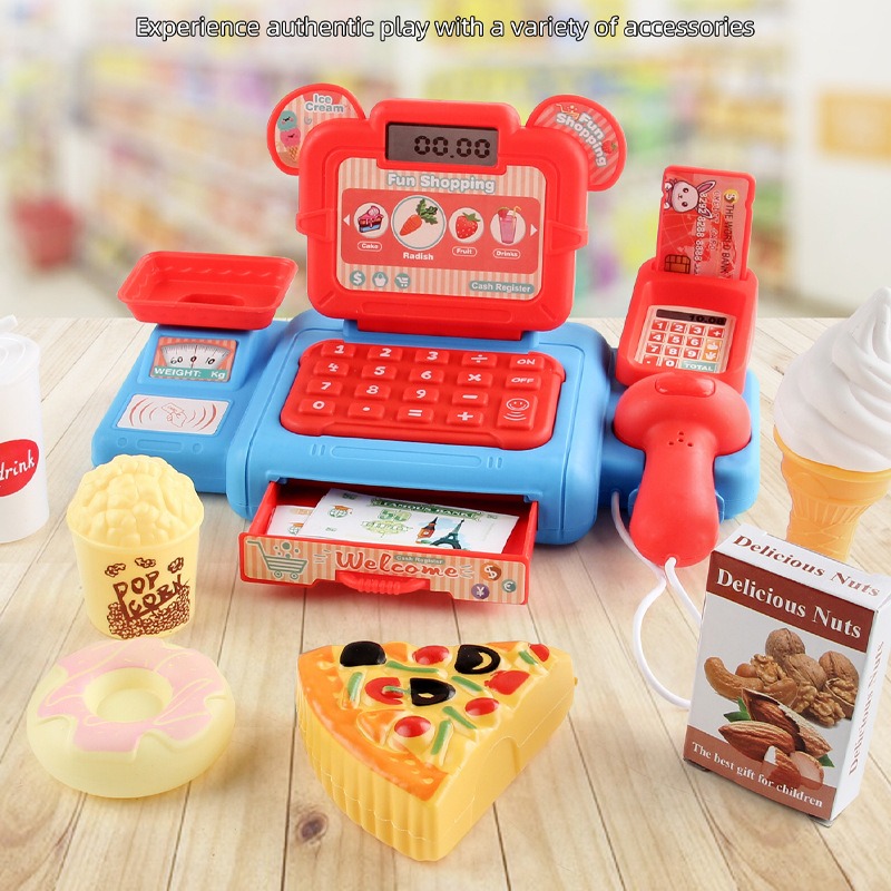 子供向けごっこ遊びスーパーマーケットレジおもちゃリアルなごっ - Toy Cash Register のレビューと価格
