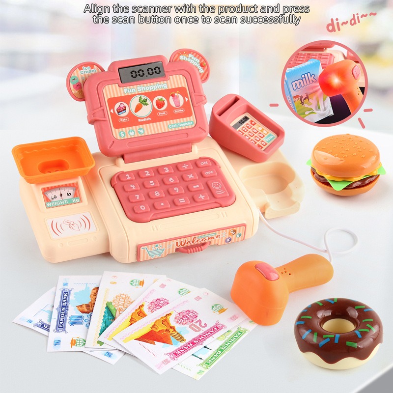 子供向けごっこ遊びスーパーマーケットレジおもちゃリアルなごっ - Toy Cash Register のレビューと価格