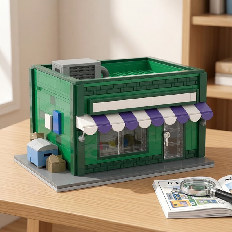 ビルディングブロック MOC モジュラーミニストリートショッ - Kids Toys Stores のレビューと価格
