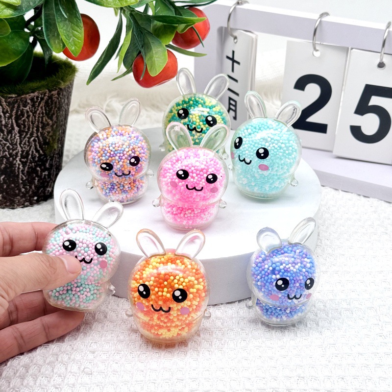 3個入り スクイーズバニー ストレスボール ライト付き スト - Kids Toys Easter のレビューと価格