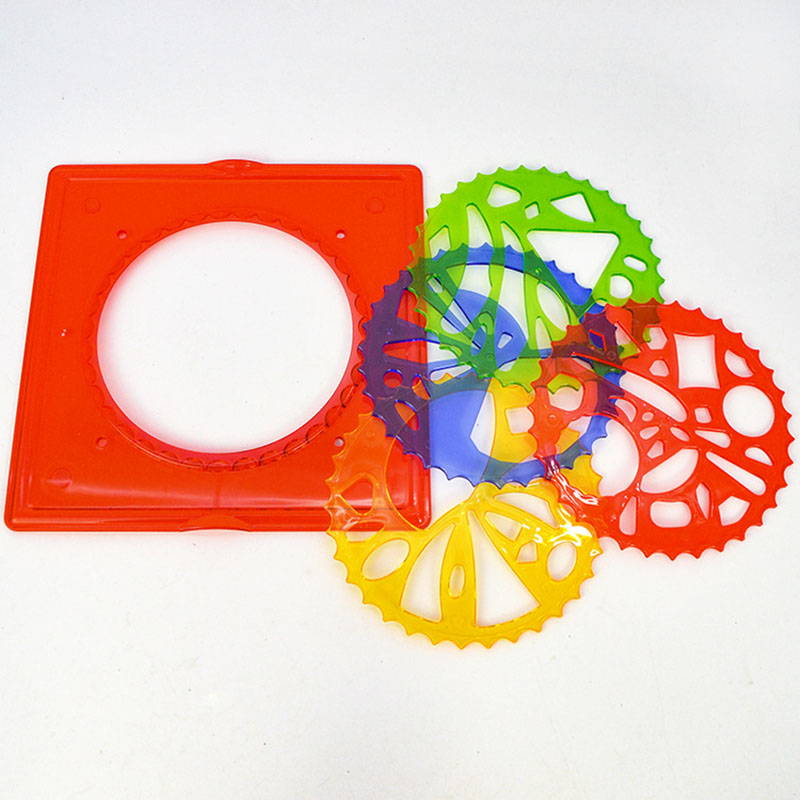 5 in 1スパイラルアートギア幾何学定規マジックレインボー - Kids Toys Under £5 のレビューと価格