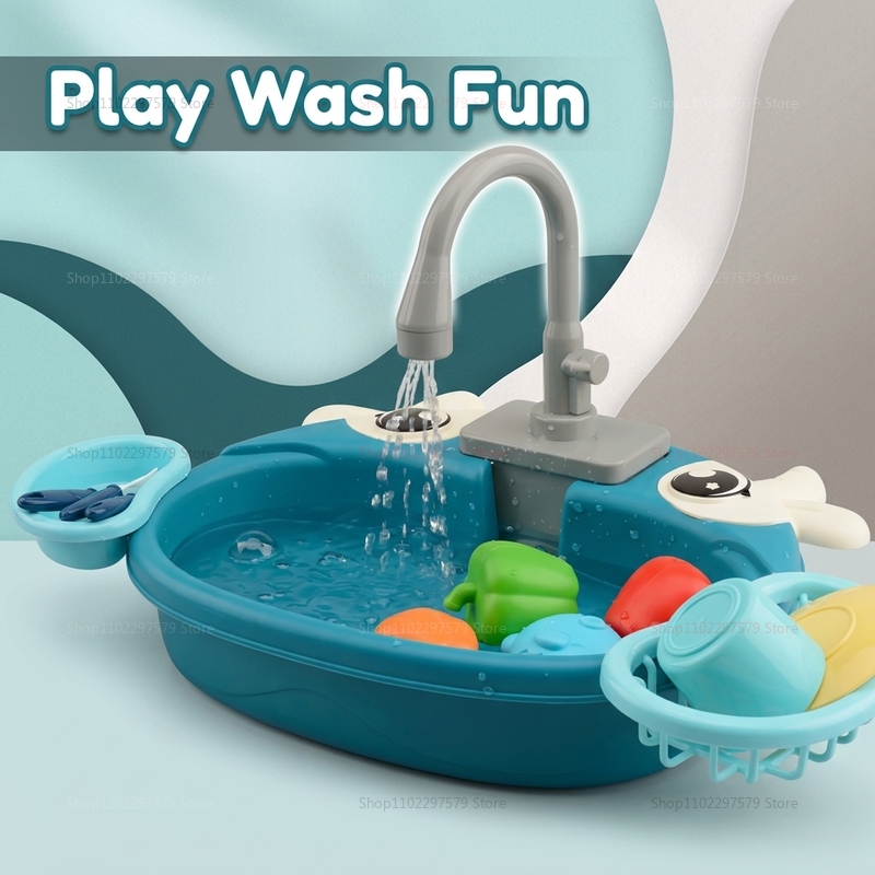 幼児用インタラクティブ水遊びシンクおもちゃ電動流水ごっこ遊び - Kids Toys Stores のレビューと価格