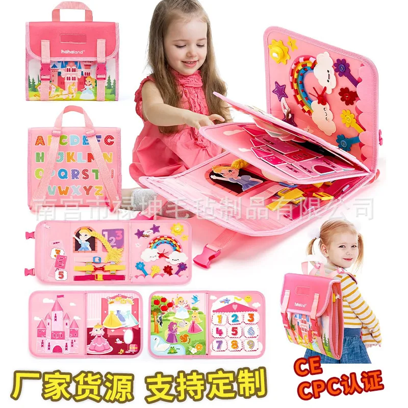 モンテッソーリプリンセス フェルトビジーボード 幼児向け生活 - Kids Toys Learning のレビューと価格