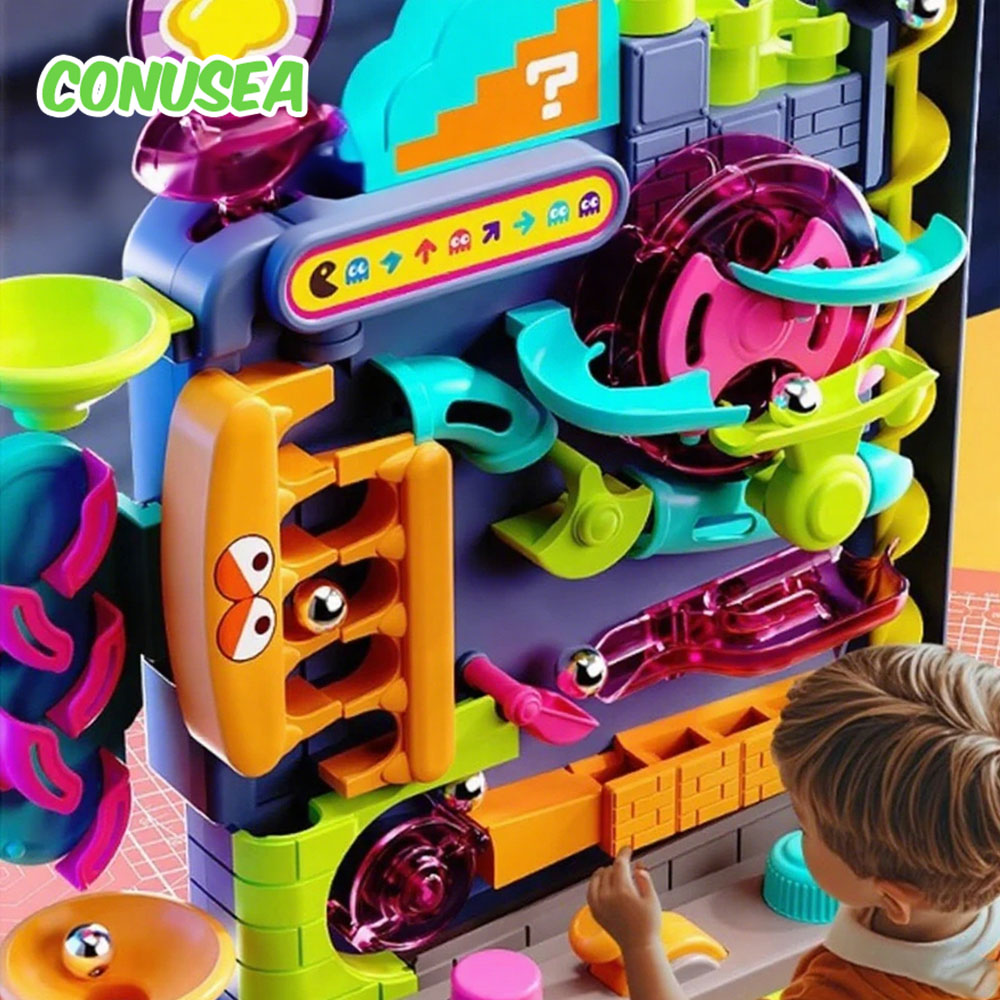 マーブルランボールトラック組み立ておもちゃインタラクティブク - Marble Run Set のレビューと価格