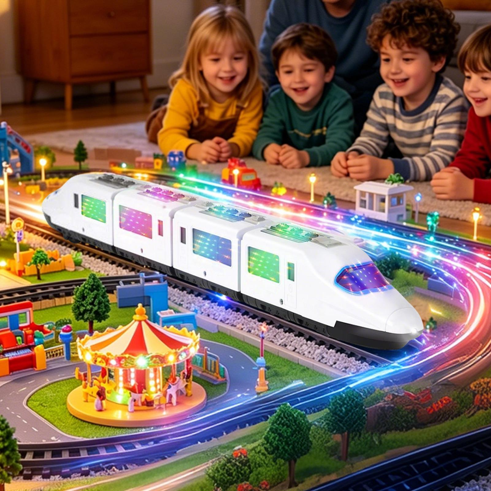 子供用おもちゃの電車 インタラクティブレトロ楽しいライトアッ - Kids Toys Home のレビューと価格