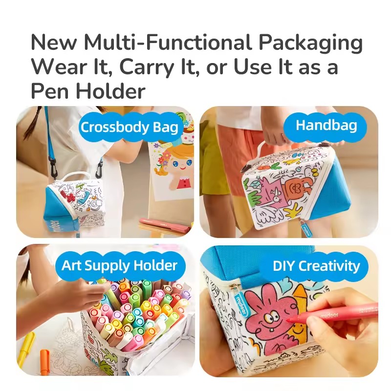 ミディア アクリルマーカー グラフィティセット 強力な発色  - Kids Toys Drawing Easy のレビューと価格