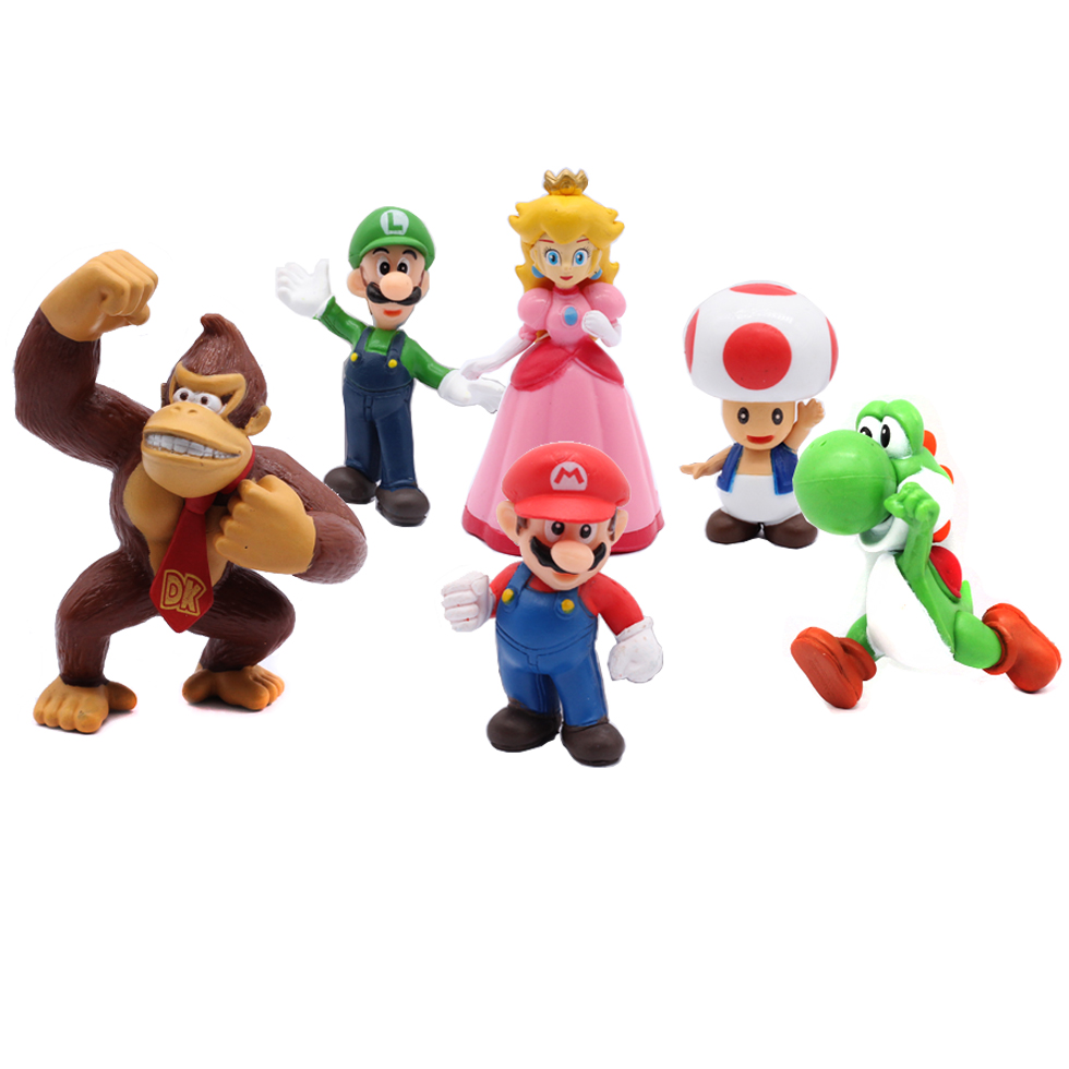 #   6個セット スーパーマリオブラザーズ PVCアクショ - Kids Toys Kit のレビューと価格